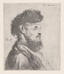Bust of a Man with a Fur Cap, 17th century