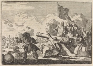 Siege of Groningen with a Cannon Blessed by Six Monks, 1672