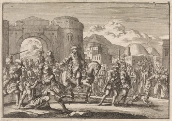 French Envoy to the Sultan Enters Jerusalem on Horseback, 1674