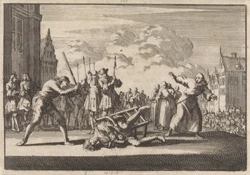 Execution of Imperial War Commissioner Cronsbruck in Mainz, 1691