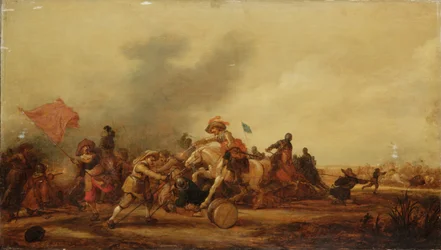 An Engagement Between Cavalry and Footsoldiers, 1634