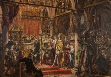 Coronation of the First King. A.D. 1001