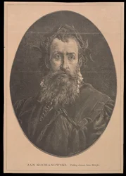 Portrait of Jan Kochanowski after a painting by Jan Matejko