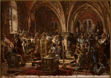 In Łęczyca, the first Sejm. Writing down the laws, curbing banditry. In the year 1182