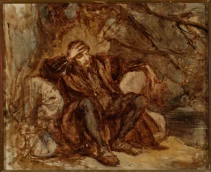 Sigismund Augustus in the Vilnius Garden, sketch
