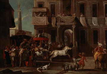 The Race of the Berber Horses in Rome