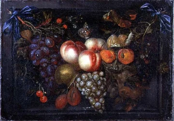 Still Life of Fruit in a Stone Niche