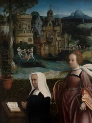 Detail of Donor with Saint Nicholas and Donor
