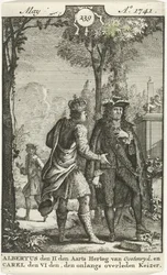 Conversation between Albrecht of Austria and Charles VI