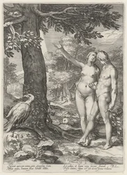 Adam and Eve before the Tree of Knowledge of Good and Evil (series title: Adam and Eve)