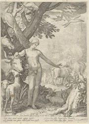 Adam Naming the Animals (Adam and Eve Series)