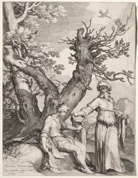 Ahijah and Jeroboam, 1604