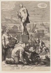 Diana Presiding over Navigation and Fishing, from Seven Planetary Gods