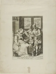 Morning, plate one from Four Times of Day