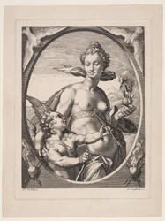Venus and Amor, from Three Pagan Gods or Goddesses