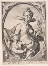 Venus and Amor, from Three Pagan Gods or Goddesses