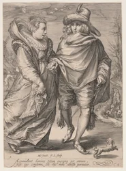 Winter (Young Couple Skating), from The Four Seasons