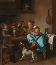 Children Teaching a Cat to Dance, Known as 