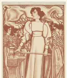 Work for women. Tickets for the National Exhibition of Women