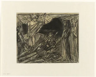 Mary at the Tomb Addressed by an Angel