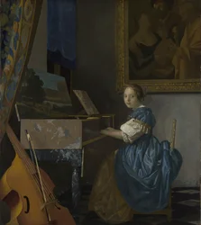 A Young Woman Seated at a Virginal, c. 1670
