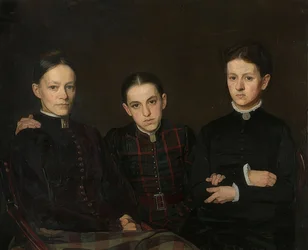 Portrait of Cornelia, Clara, and Johanna Veth. 1885