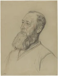 Portrait of an egg merchant from Broek