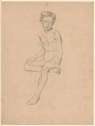Seated Naked Boy