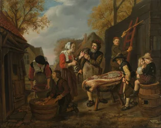 Butchering a Pig