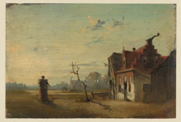 Landscape with Farmhouse and Water Pump