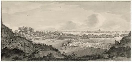 View of Bloemendaal Bleaching Fields with Haarlem in the Distance