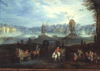 Landscape with Windmills