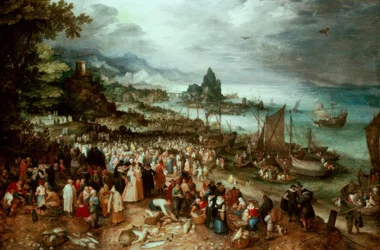 Seaport with the Preaching of Christ