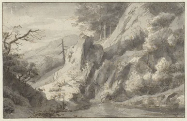 Mountain Landscape with a Dead Conifer