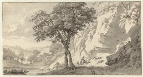 Mountain Landscape with a Ferry