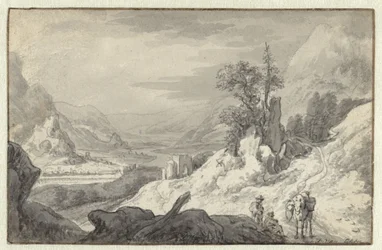 Mountain Landscape with a River Valley