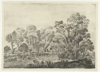 Landscape with Farm by a Pond