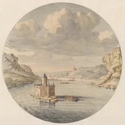 View of Pfalzgrafenstein Castle near Kaub