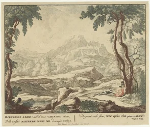 Landscape with Two Shepherds by a Tree (Scenes from Virgil