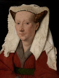 Portrait of Margareta van Eyck (detail)