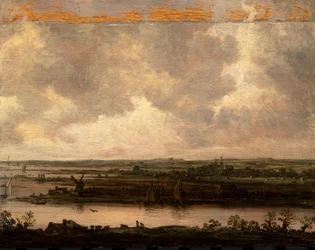 Panoramic View of the River Spaarne and the Haarlemmermeer