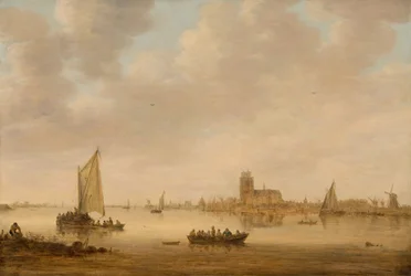 View of Dordrecht from the Dordtse Kil