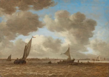 View of a Choppy Haarlemmermeer Polder