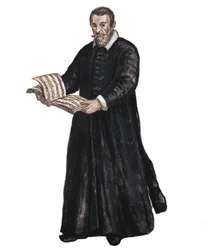 Portrait of Claudio Monteverdi (1567-1643) Italian Composer After Drawing by Jan van Grevenbroeck