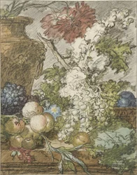Sketch for a Still Life of Fruit and Flowers