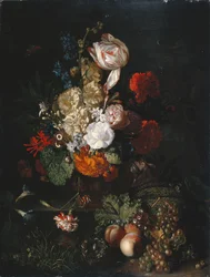 Still Life: Flowers and Fruit, c.1700-20