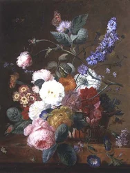 Still Life with Flowers in a Basket