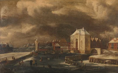 The Heiligewegspoort, Amsterdam, in Winter