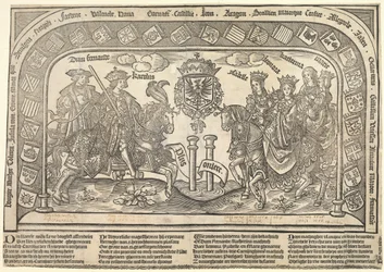 The six children of Philip the Handsome: Eleanor of Castile, Charles V, Isabella of Austria, Ferdinand I, Mary and Catherine