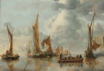 The Home Fleet Saluting the State Barge
